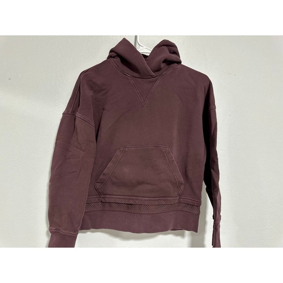 Lululemon Scuba Oversized Hoodie Pullover Sweatshirt Dark Plum sz 4 - Picture 3 of 7